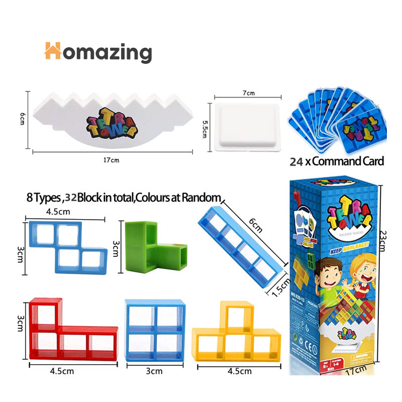 Tower Balance Stacking Blocks Game