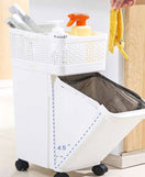 Vertical Storage & Trash  Dustbin with Wheels