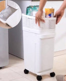 Vertical Storage & Trash  Dustbin with Wheels