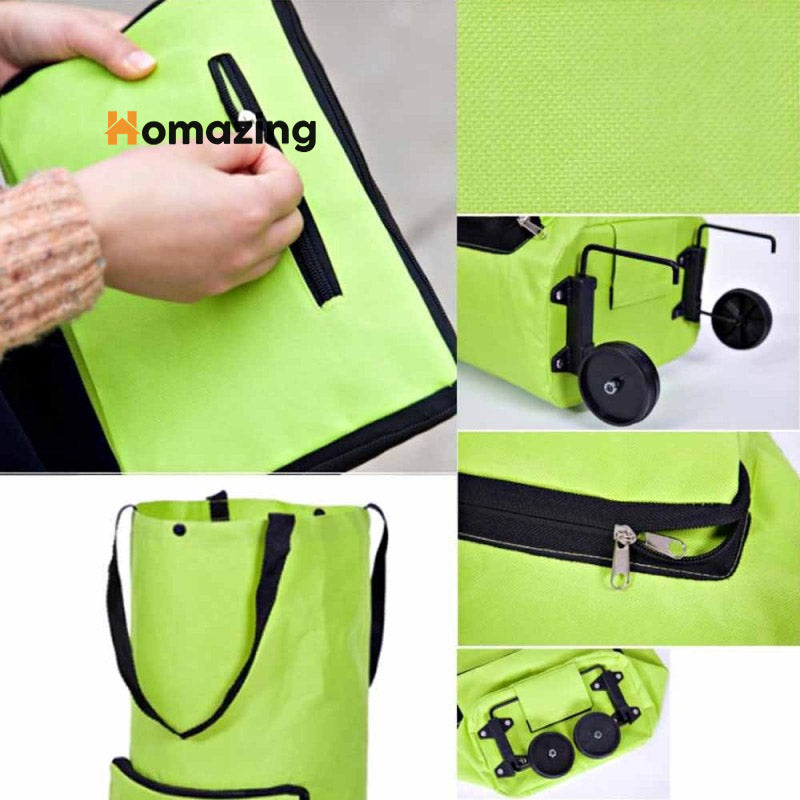 Folding Shopping Pull Cart Trolley Bag