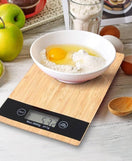 Wooden Digital Scale With LCD Display