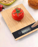 Wooden Digital Scale With LCD Display