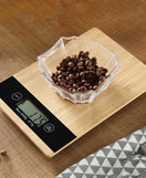 Wooden Digital Scale With LCD Display