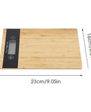 Wooden Digital Scale With LCD Display